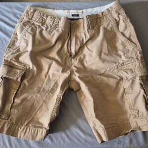 Tommy Hilfiger Cargo Shorts Mens Size 34 - Khaki Utility Preppy